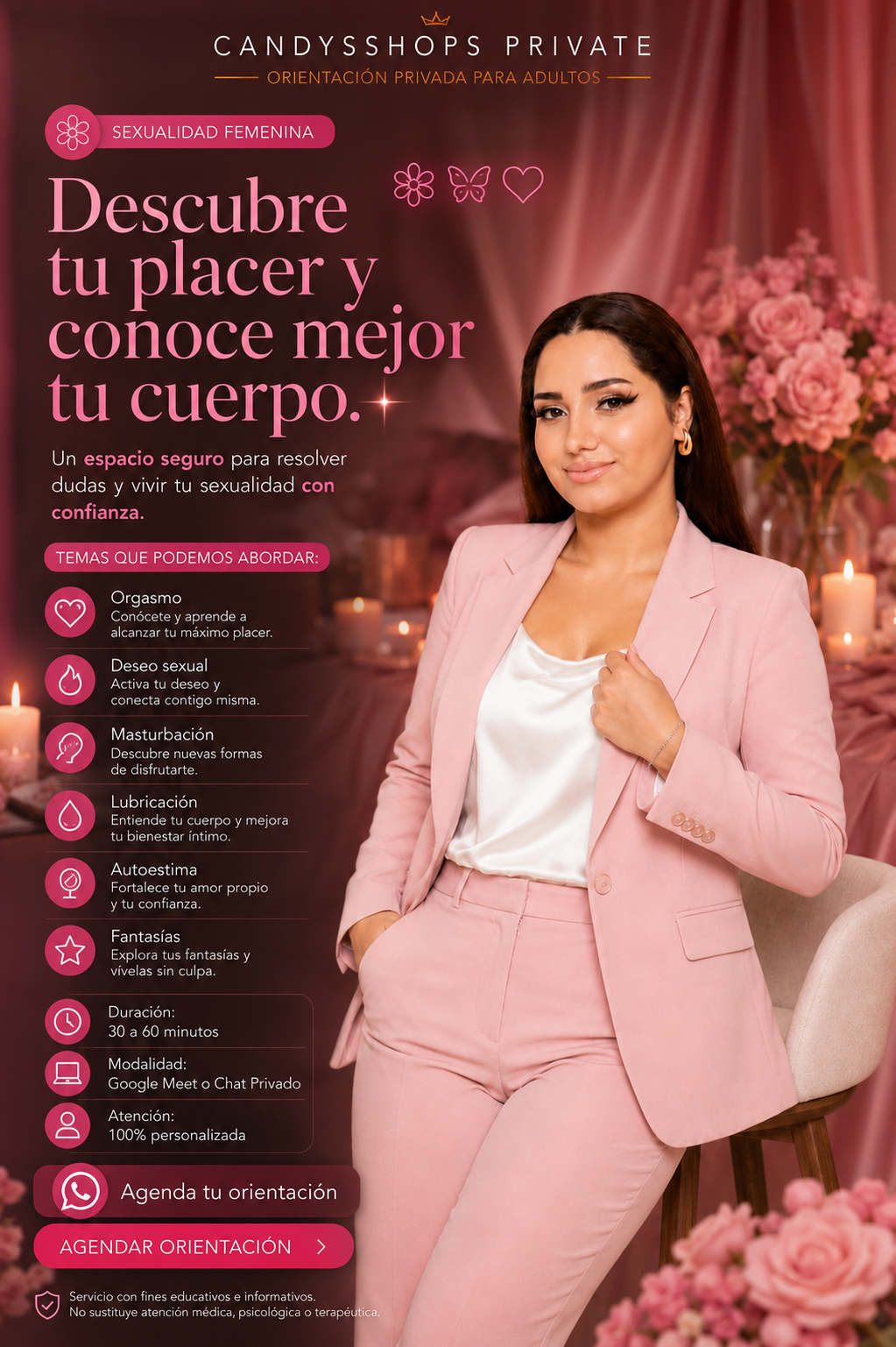 Descubre tu placer y conoce mejor tu cuerpo/ Candysshopsprivate